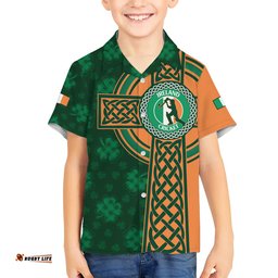 Custom Ireland Cricket Hawaiian Shirt 2024 Celtic Shamrock Go Champions