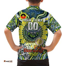 Custom NAIDOC Week 2024 Raiders Hawaiian Shirt Mascot Rugby