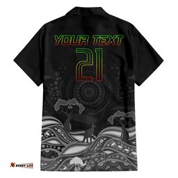 Custom Panthers Rugby Hawaiian Shirt The Starry Night Indigenous