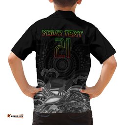 Custom Panthers Rugby Hawaiian Shirt The Starry Night Indigenous