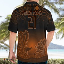 Custom Australia Wallabies Rugby Hawaiian Shirt The Starry Night Indigenous