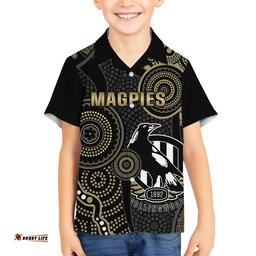 Custom AFL Collingwood Hawaiian Shirt Indigenous Magpies Dynamic Version