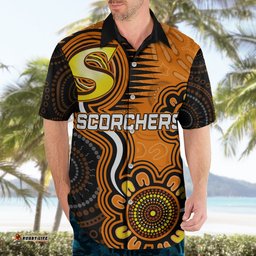 Custom Scorchers Cricket Indigenous Hawaiian Shirt Champions Fire Up