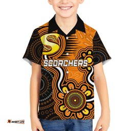Custom Scorchers Cricket Indigenous Hawaiian Shirt Champions Fire Up