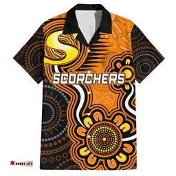Custom Scorchers Cricket Indigenous Hawaiian Shirt Champions Fire Up