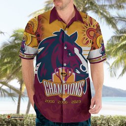 Custom NRL Broncos Champions Hawaiian Shirt Proud Newcastle Aboriginal Vibe