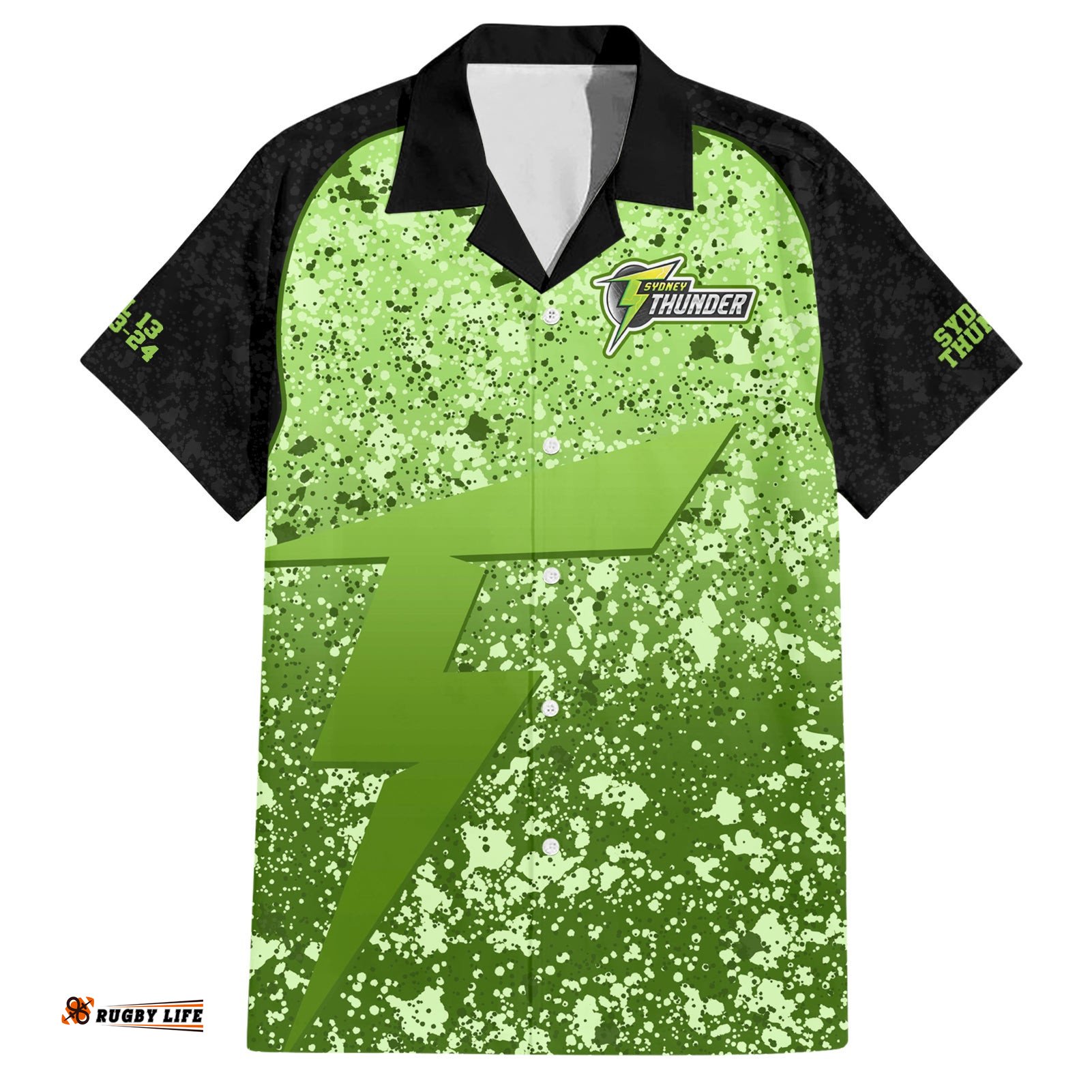 Sydney Thunder Custom Hawaiian Shirt BBL Cricket Team 2024