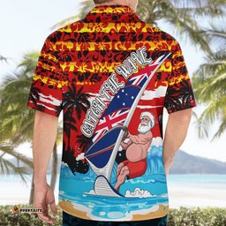 Australia Surfing Christmas Hawaiian Shirt Catch The Wave