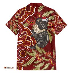 Australia Santa Koala Hawaiian Shirt Aboriginal Style