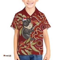 Australia Santa Koala Hawaiian Shirt Aboriginal Style