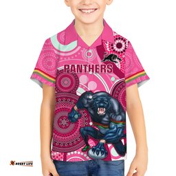 Custom NRL Panthers Hawaiian Shirt Indigenous Penrith Dynamic Pink Version