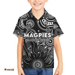 Personalised Magpies NAIDOC Week 2024 Hawaiian Shirt Aussie Aboriginal Art