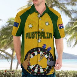 Custom Australia Darts Hawaiian Shirt National Color Basic