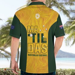 Australia Soccer Hawaiian Shirt Arnold Matildas Gold Version
