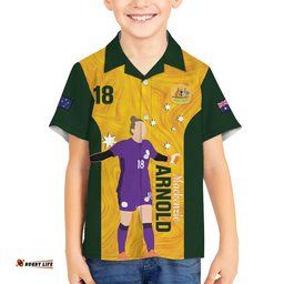 Australia Soccer Hawaiian Shirt Arnold Matildas Gold Version