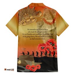 Australia Koala Soldier Style Hawaiian Shirt Last Post Lest We Forget