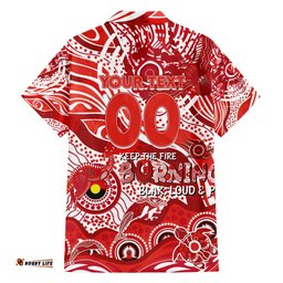 Custom NAIDOC Week 2024 Swans Hawaiian Shirt Aboriginal Animals Keep The Fire Burning