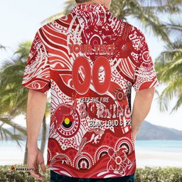 Custom NAIDOC Week 2024 Swans Hawaiian Shirt Aboriginal Animals Keep The Fire Burning