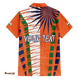 Personalised India Hawaiian Shirt Raising Sun Indian Pattern Mandala Murals