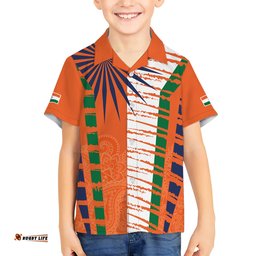 Personalised India Hawaiian Shirt Raising Sun Indian Pattern Mandala Murals