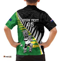 Custom New Zealand Central Districts Cricket Hawaiian Shirt With Maori Pattern