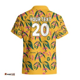 Custom Aussie Matildas Hawaiian Shirt Football Australia Silver Princess Unique