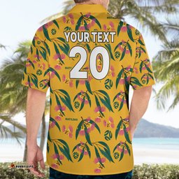 Custom Aussie Matildas Hawaiian Shirt Football Australia Silver Princess Unique