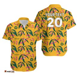 Custom Aussie Matildas Hawaiian Shirt Football Australia Silver Princess Unique