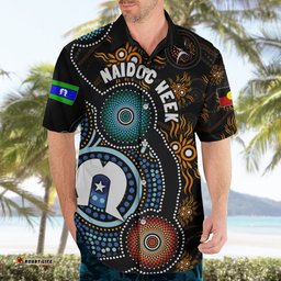 NAIDOC Week 2024 Aussie Aboriginal Hawaiian Shirt Sparks of Fire