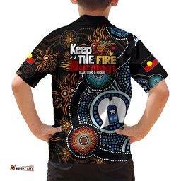 NAIDOC Week 2024 Aussie Aboriginal Hawaiian Shirt Sparks of Fire