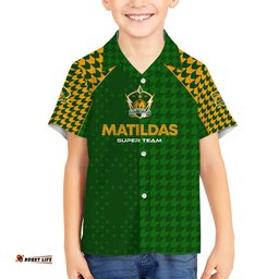 Personalised Australia Soccer Matildas Hawaiian Shirt Super Team