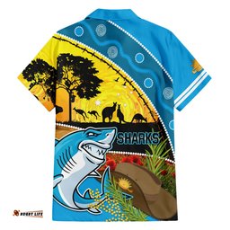 Sharks Rugby ANZAC Day Hawaiian Shirt Sharkies Rosemary Starry Night