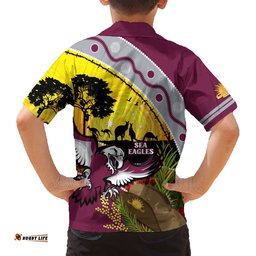 Eagles Rugby ANZAC Day Hawaiian Shirt Silvertails Rosemary Starry Night