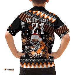 Custom Tigers Rugby Hawaiian Shirt Chirstmas Vibe