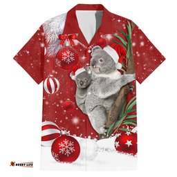 Australia Christmas Hawaiian Shirt Santa Koala Ver02