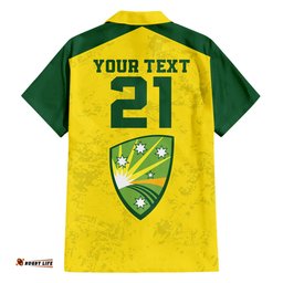 Custom Australia Cricket Hawaiian Shirt History Champions World Cup Unique