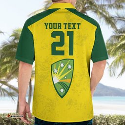 Custom Australia Cricket Hawaiian Shirt History Champions World Cup Unique