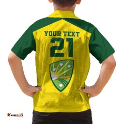 Custom Australia Cricket Hawaiian Shirt History Champions World Cup Unique