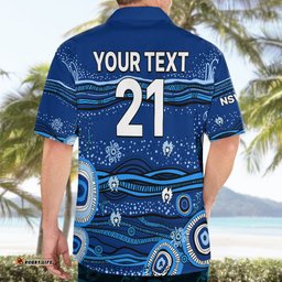 Custom Text And Number NSW Blues Rugby Hawaiian Shirt Aboriginal Indigenous