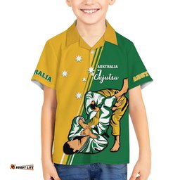 Australia Jujitsu Hawaiian Shirt Tap Out Or Pass Out National Color