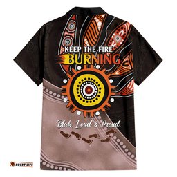 Fire Burning Together NAIDOC 2024 Hawaiian Shirt Indigenous Art