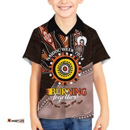 Fire Burning Together NAIDOC 2024 Hawaiian Shirt Indigenous Art