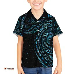 New Zealand Tribal Tattoo Hawaiian Shirt With Matariki Art
