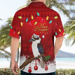 Australia Christmas Hawaiian Shirt Aussie Kookaburra Santa Merry Xmas