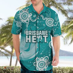 Custom Brisbane Cricket Indigenous Hawaiian Shirt Feel The Heat