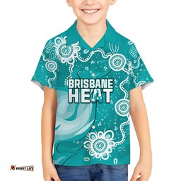 Custom Brisbane Cricket Indigenous Hawaiian Shirt Feel The Heat