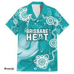 Custom Brisbane Cricket Indigenous Hawaiian Shirt Feel The Heat