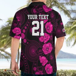 Sixers Cricket Never Forget Custom Hawaiian Shirt ANZAC Day with Poppy Aboriginal