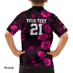 Sixers Cricket Never Forget Custom Hawaiian Shirt ANZAC Day with Poppy Aboriginal