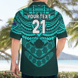 Custom Matildas Soccer Hawaiian Shirt Polynesian and Aboriginal Turquoise Vibe